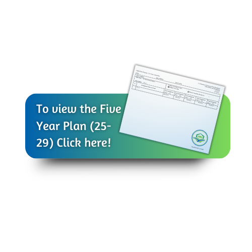 To view the Five Year Plan (25-29) Click here!